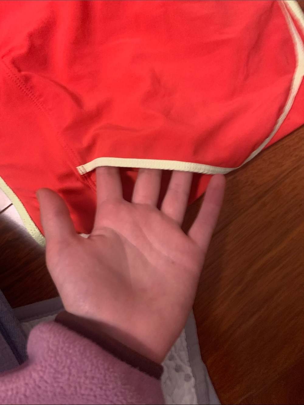 Nike Red Skater Skort with Cream Trim - Picture 6 of 6